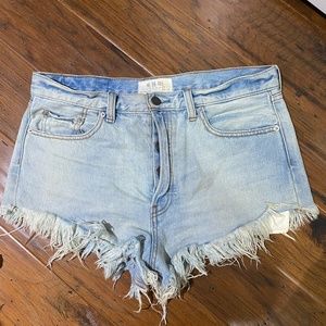 Free People denim shorts